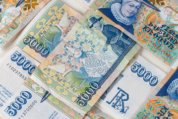 Icelandic banknotes, money, krona, 