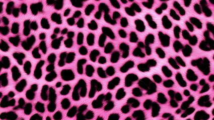 Obraz premium leopard print dark pink background stylish design