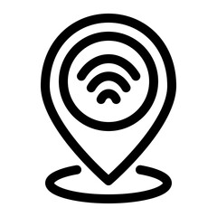 Location wifi icon