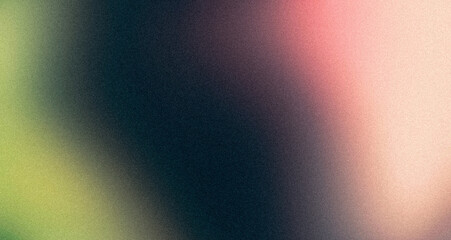 Green magenta soft color grainy gradient backdrop design, noise texture background, poster, banner, header, copy space