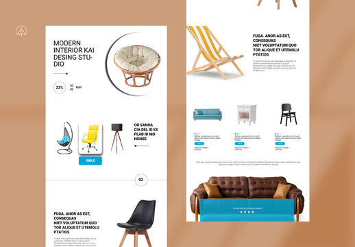 Interior News-Letter Catalog Template