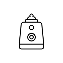 Sterilizer bottle outline icons, minimalist vector illustration ,simple transparent graphic element .Isolated on white background