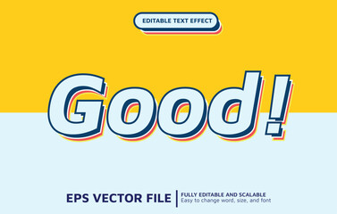 Editable Text Effect with Simple White style