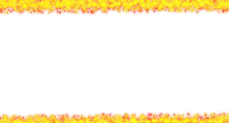 Sparkles frame on a transparent background 