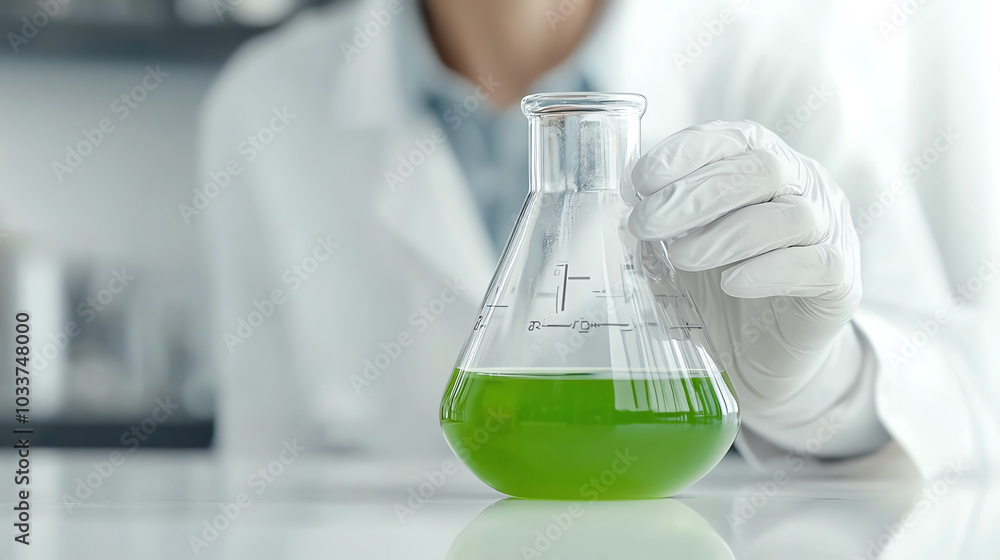 Poster exploring the vibrant world of chemistry a glimpse into the fascinating experiments with green solut