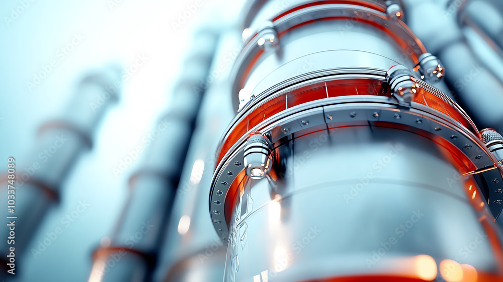 Poster exploring the intricate design of industrial pipes a glimpse into modern infrastructure and engineer