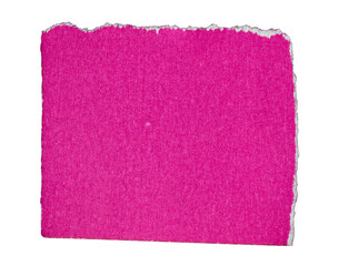 Ripped pink paper torn edges with transparent background png paper tear