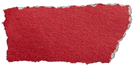 Ripped red paper torn edges with transparent background png paper tear