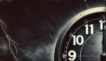 Doomsday clock at 12 o'clock (PNG file)