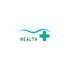 Abstract round symbol with happy human silhouette. Sport, fitness, medical or health care center logo design concept.