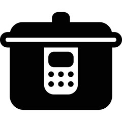 Simple vector icon rice cooker