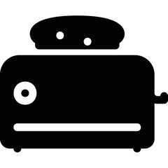 Fototapeta premium Simple vector icon toaster