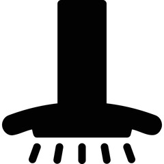 Simple vector icon kitchen hood
