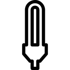 Simple vector icon light bulb