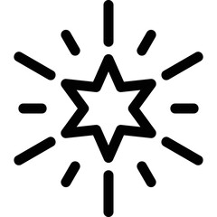 Simple vector icon star