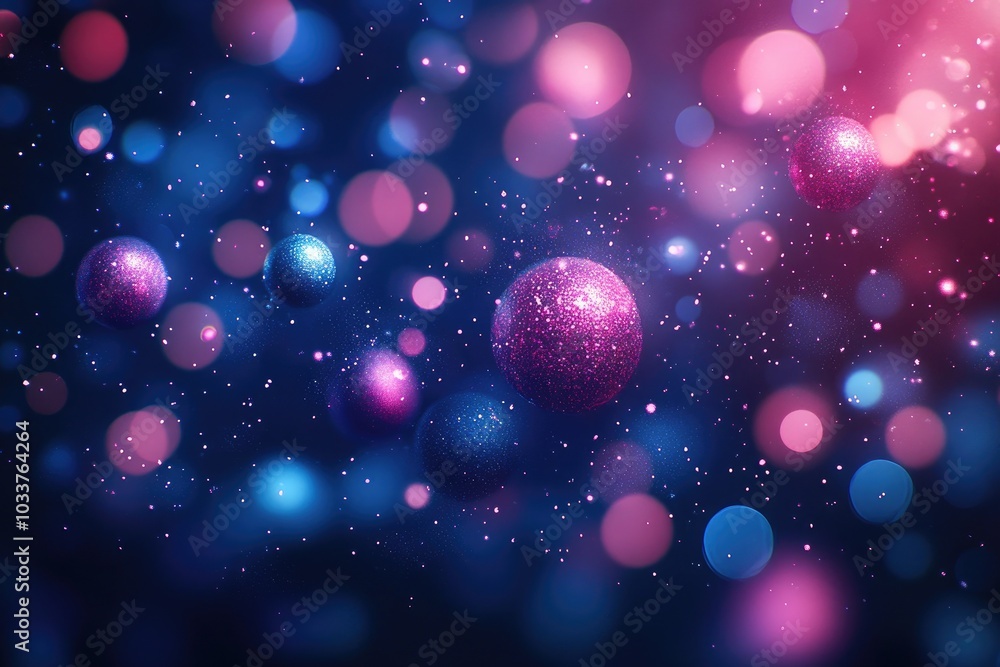 Poster blurred background with colorful lights. this abstract image is perfect for creating festive or cele