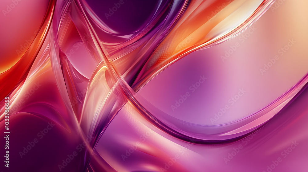 Poster abstract background with smooth lines