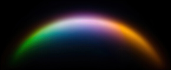 vibrant glowing arch on dark background futuristic light effect digital abstract art