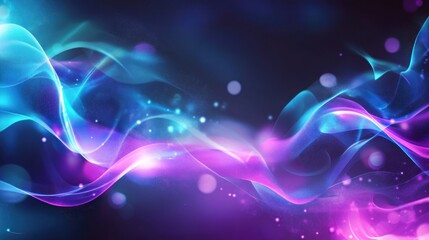 Abstract Blue and Purple Waves