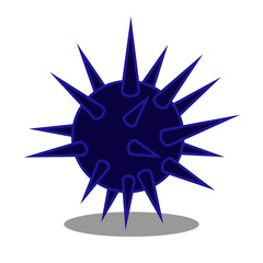 Black Sea Urchin Horror: A Spine-Chilling Deep-Sea Creature Design