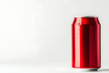 blank red can isolated in white background