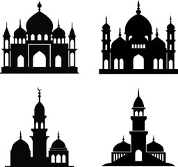 The Mosque vector art design template