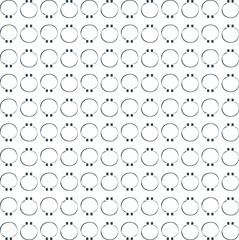 A cluster of circles with double dots.