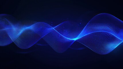 Fototapeta premium Abstract Blue Wave Design