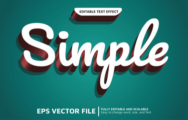 Editable Text Effect with Copper to White Style