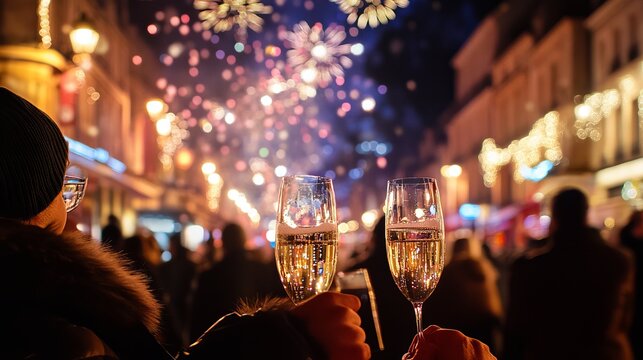 Champagne lovers gather at the winter festival in December to enjoy tastings and enjoy the bubbly on the famous Avenue de Champagne in Epernay, France.