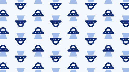 Alien Space Space Ship UFO Wallpaper Kids Bedroom