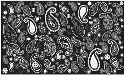 Seamless paisley pattern ornament Bandana Print.