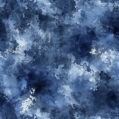 Abstract blue and white digital painting texture.
