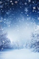 christmas snowy winter background illustration