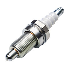 Automotive Engine Spark Plug on a Transparent Background