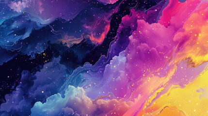 Obraz premium abstract watercolor background with splashes