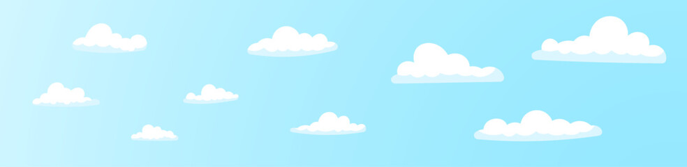 cloud icon background in the blue sky