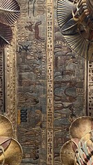 Khnum Temple Columns and Hieroglyphic Carvings – Esna, Luxor, Egypt | Ancient Egyptian Architecture