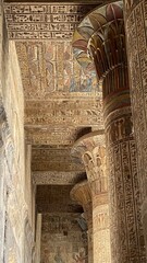 Khnum Temple Columns and Hieroglyphic Carvings – Esna, Luxor, Egypt | Ancient Egyptian Architecture