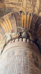 Khnum Temple Columns and Hieroglyphic Carvings – Esna, Luxor, Egypt | Ancient Egyptian Architecture