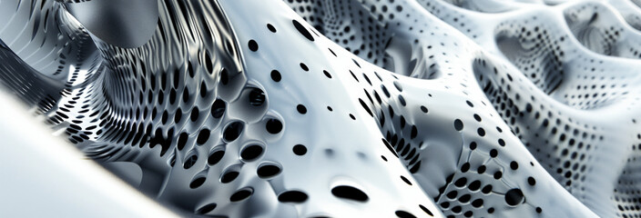 An abstract representation of a political tension. The art style tessellating textures resembling a web, weave or weft.