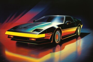 Sport car vehicle art transportation.