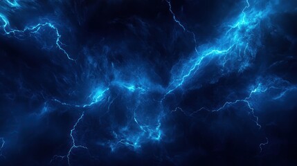 Fototapeta premium Abstract Blue Lightning