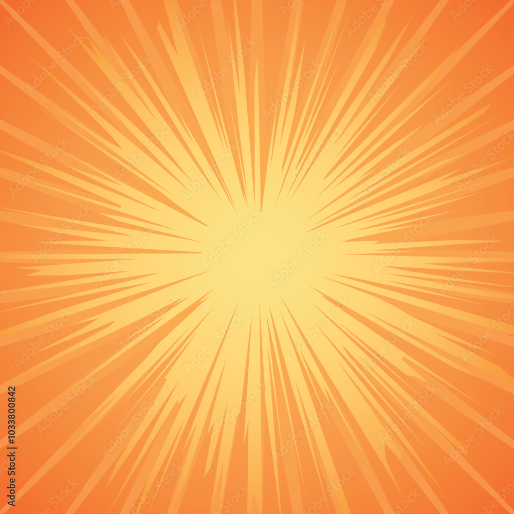 Canvas Prints light burst background. glow beam with yellow rays