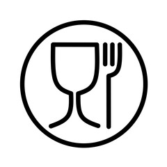 food safe sign vector on white background