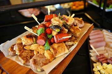 catering food, various buffet and party concept