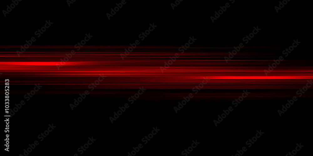 Poster red line of light speed motion background. red fast movement background design faster. concept textu