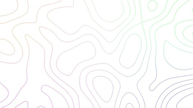 White topography motion background design