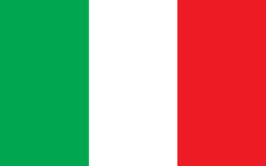 Vector flag of Italy. Symbol of patriotism and freedom. This file is suitable for digital editing and printing of any size. Italian Republic (Italy) Europe