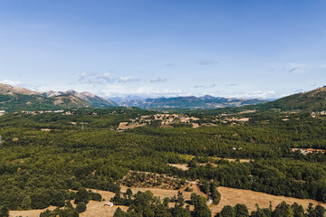 Beautiful mountain landscapes in basilicata, Italy